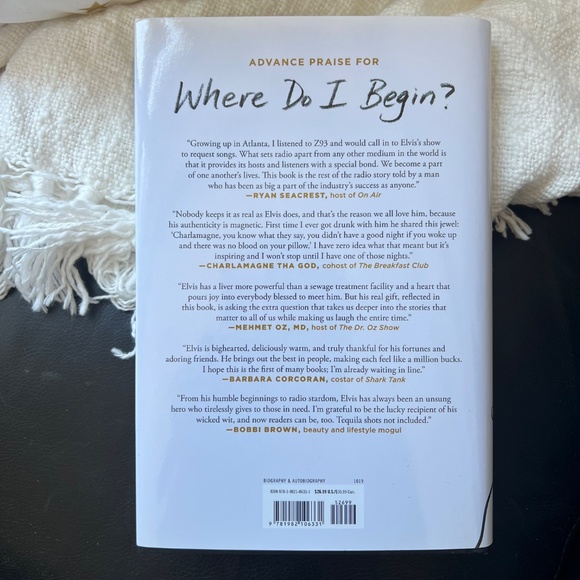 SIGNED COPY Where Do I Begin? by Elvis Duran Hardcover Book - Picture 5 of 6